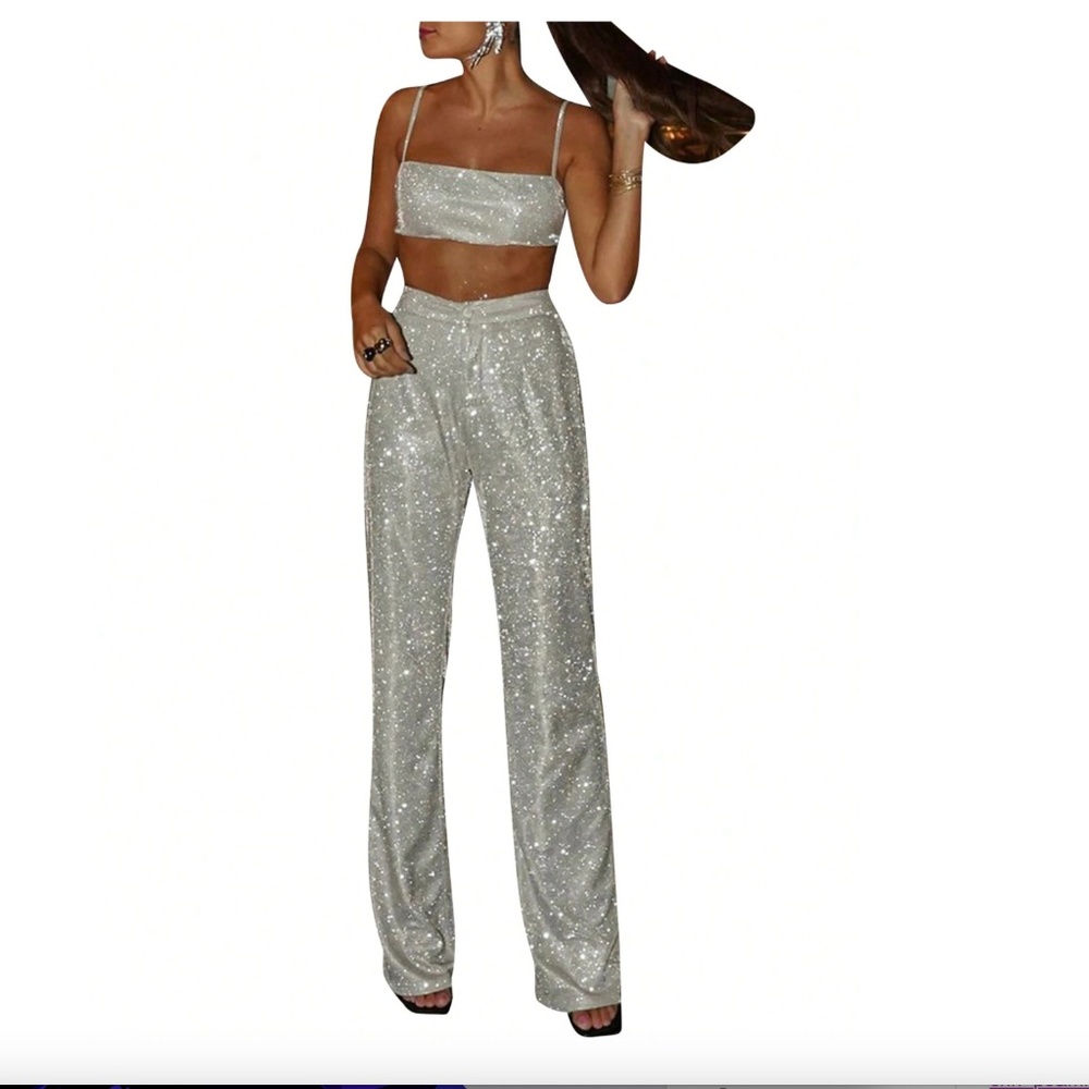 Shein 2 Piece Silver Set - M